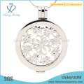 Charming small flower floating coin locket, professional locket manufacturer